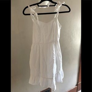 White tie strap dress